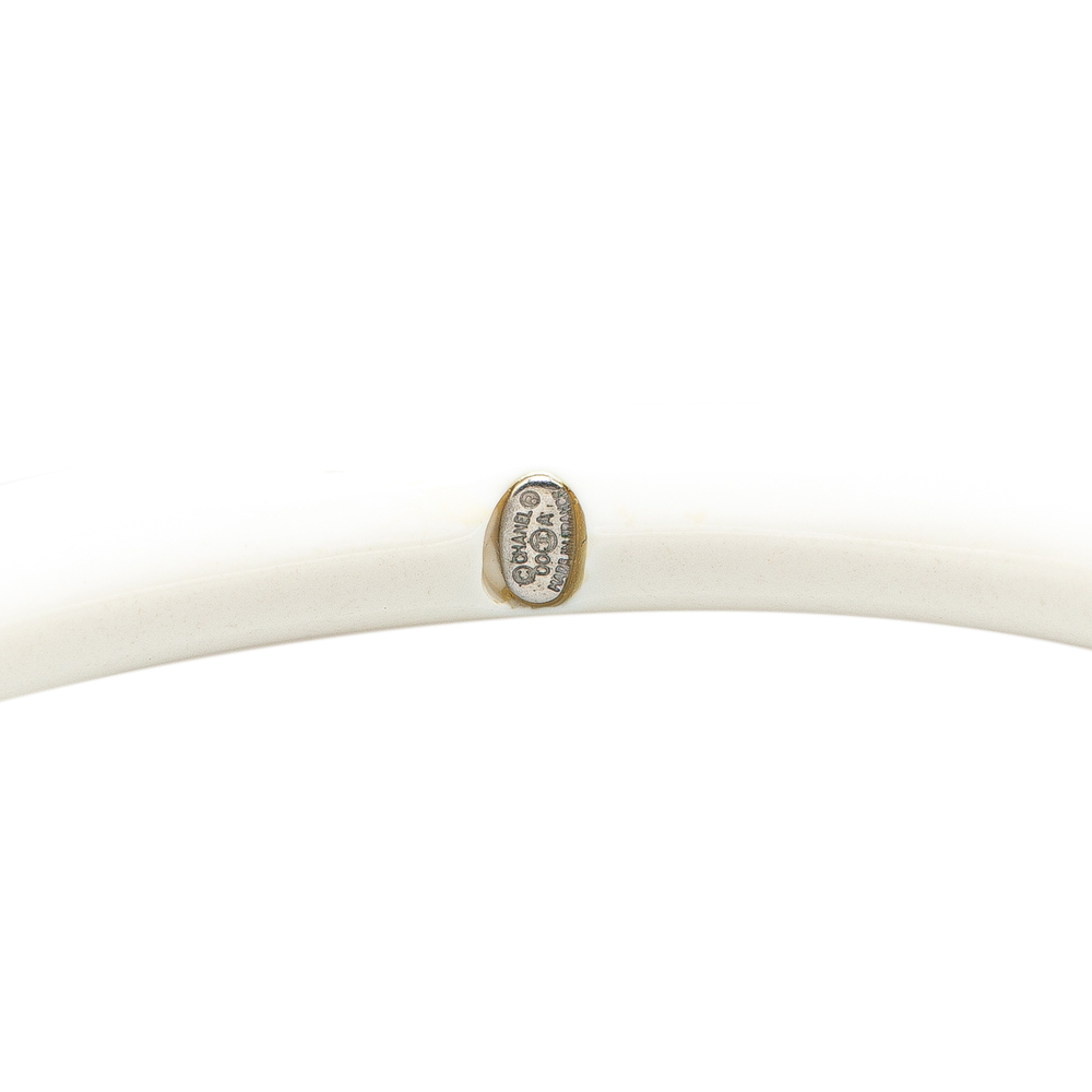 Pre-Loved Chanel Resin Rhinestones CC Bangle - Picture 5 of 5